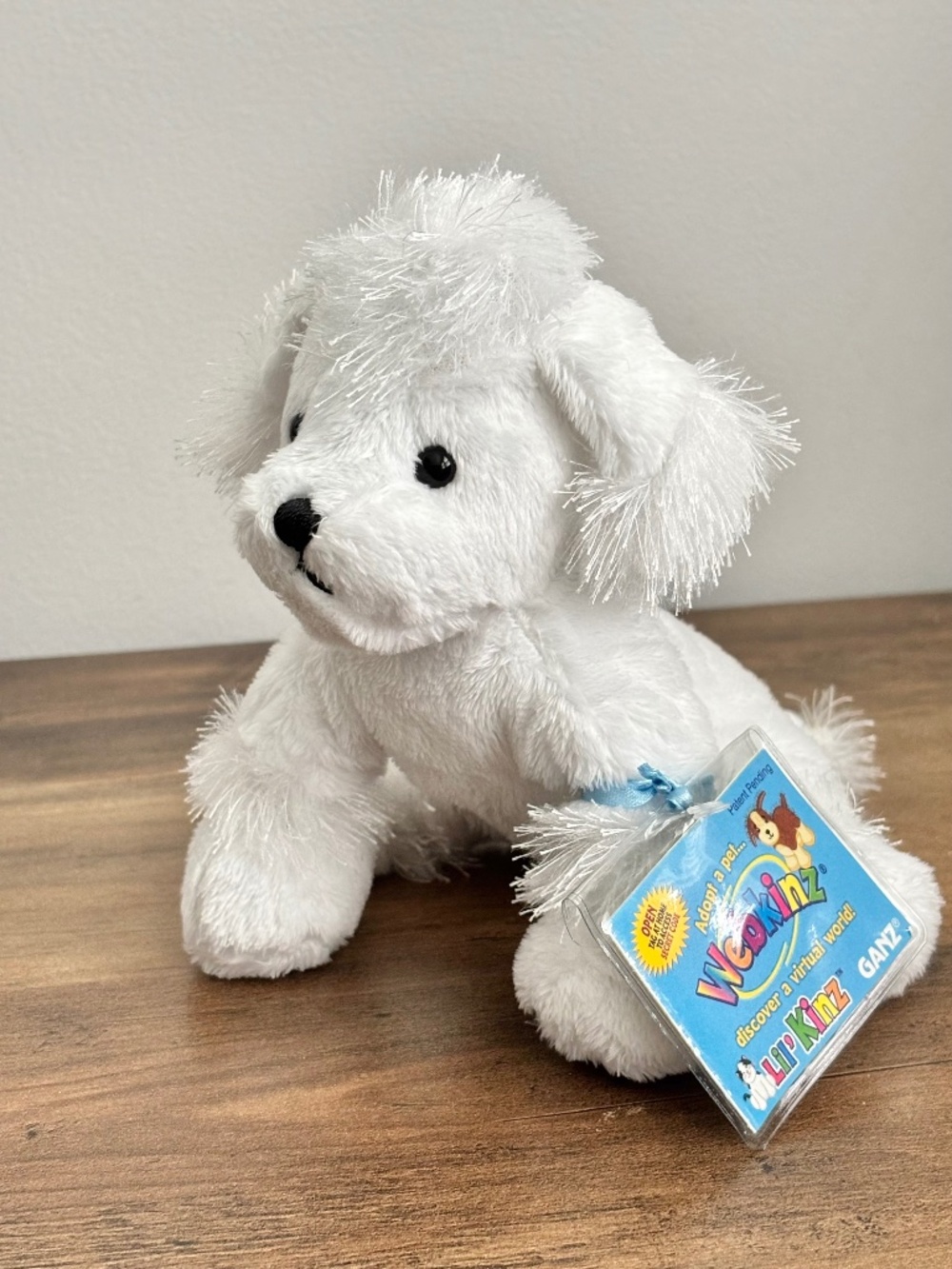 NWT Ganz Webkinz Lil Kinz White Poodle Plush Pet Stuffed HS014 CODE Sealed NEW